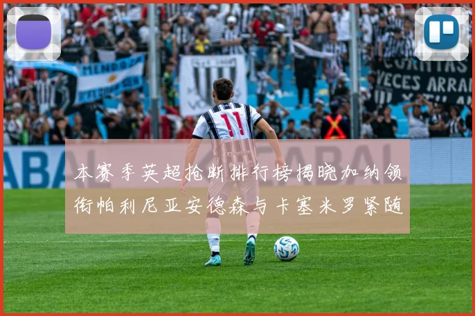 本赛季英超抢断排行榜揭晓加纳领衔帕利尼亚安德森与卡塞米罗紧随其后
